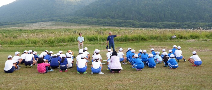 三瓶周辺の３校の自然保護活動