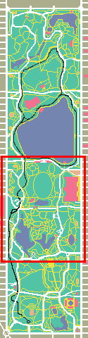 セントラル・パーク雪景色全体地図