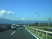 高速上の富士山